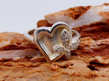 Sweetheart and Flower Ring